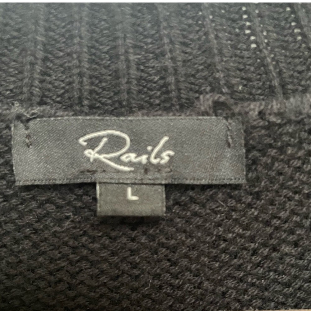Rails Zoey Fair Isle Metallic Cotton & Wool Blend Sweater - Picture 5 of 7